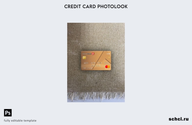 цифровая загрузка Panama Banco Aliado, mastercard, золотой фотообразный передний